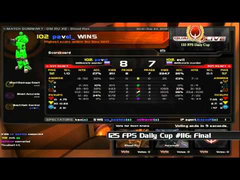 125 FPS Daily Cup #116: Final evil vs pavel