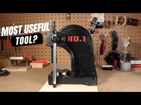 The Tool I Didn’t Know I Needed for Leathercraft (1-Ton Arbor Press Review + Demo)