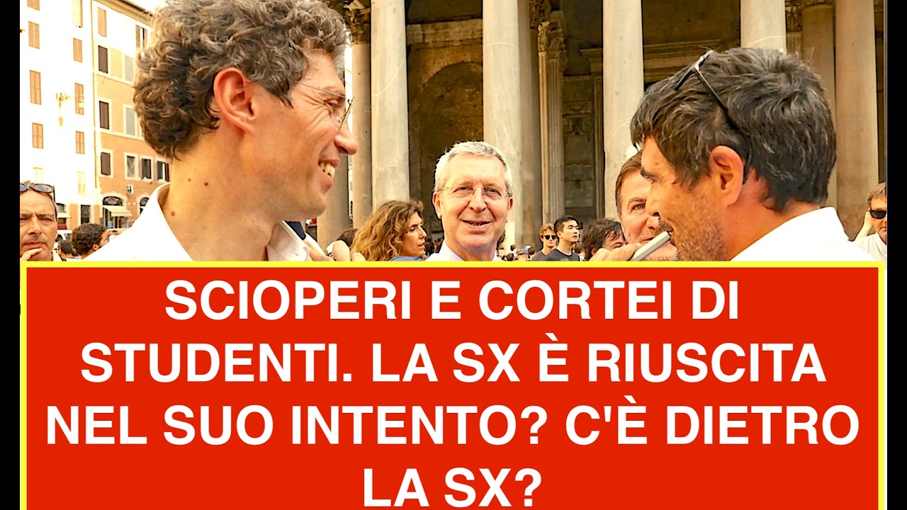 SCIOPERI E CORTEI DI STUDENTI. LA SX È RIUSCITA NEL SUO INTENTO? C'È DIETRO LA SX?