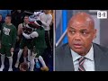 Chuck Reacts to Patrick Beverley Throwing Ball at Pacers Fan | Inside the NBA