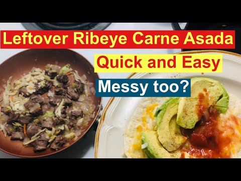 Quick and Easy Leftover Ribeye Steak Carne Asada