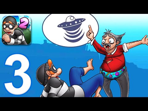 Robbery Bob 2 - Gameplay Walkthrough Part 3 - Seagull Bay: Levels 1-20 (iOS, Android)