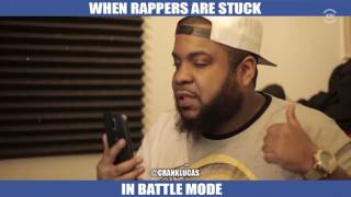 WHEN RAPPERS ARE STUCK IN BATTLE MODE