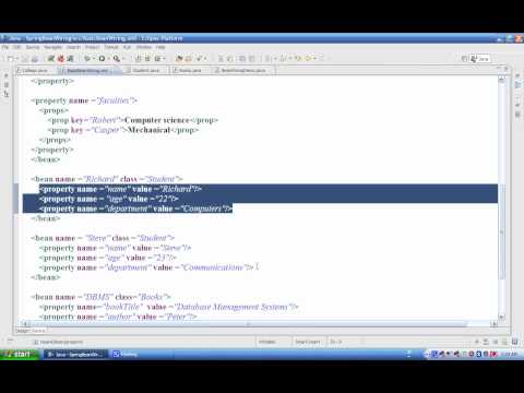 Spring Framework Tutorial Session 2 Basic Bean Wiring Spring