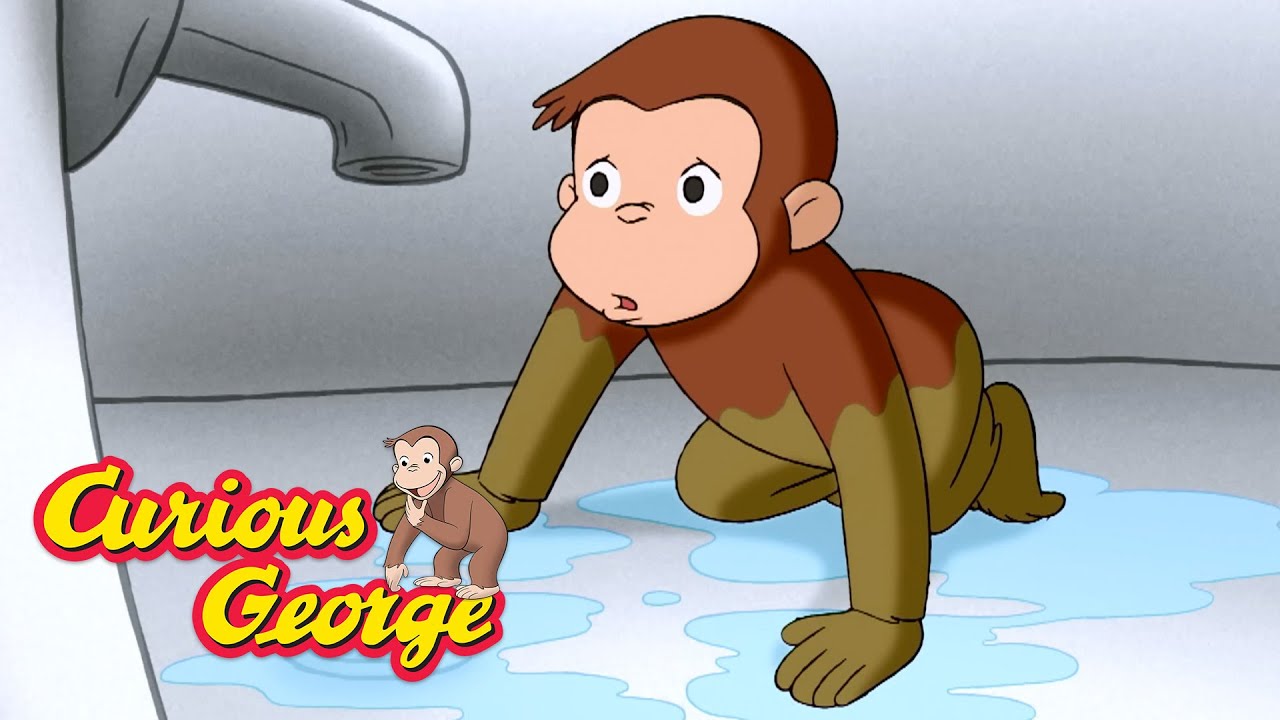 Where's the Bath Water? __ Curious George __ Kids Cartoon __ Videos for Kids