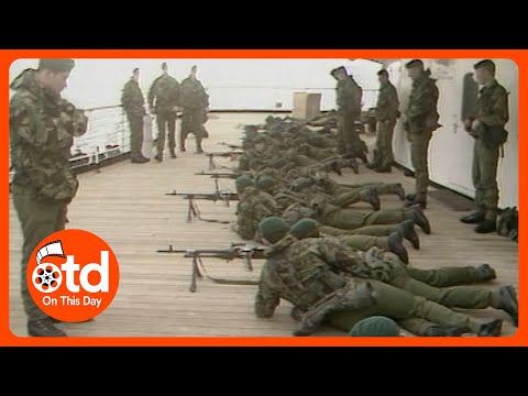 1982: Falklands War: Royal Marines Test Weapons
