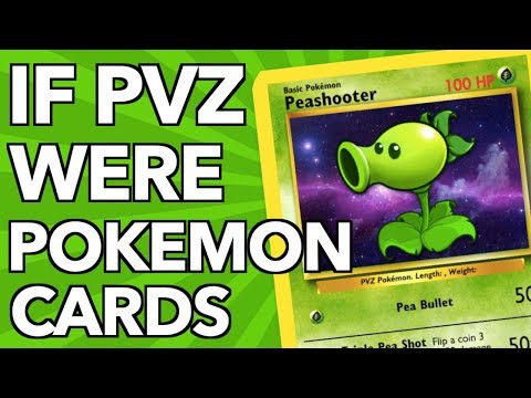 If PLANTS VS ZOMBIES Characters Were POKEMON Cards