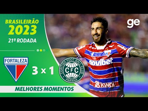 Gols e lances de Fortaleza x Coritiba