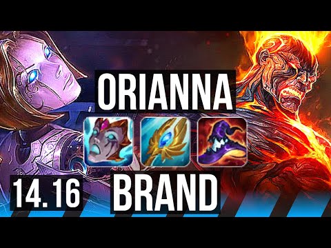 ORIANNA vs BRAND (MID) | 13/1/16, Legendary | NA Diamond | 14.16
