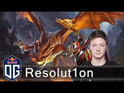 [old] OG.Resolut1on Dragon Knight Gameplay - Ranked Match - OG Dota 2.