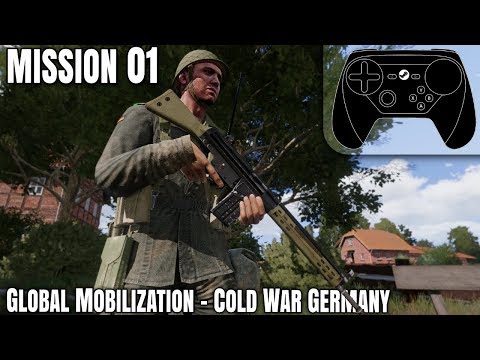 Mission 01 - Arma 3 Global Mobilization Cold War DLC Steam Controller Gameplay