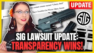 Sig Lawsuit Update: Transparency Wins!