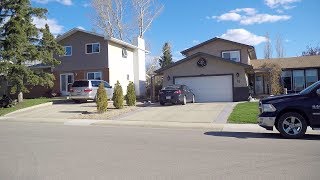 Driving in Red Deer Alberta Canada. City Life. Homes/Houses/Property.