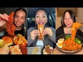 TIKTOK Mukbang Compilation Dave S Hot Chicken Taco Bell Buldak Wingstop More