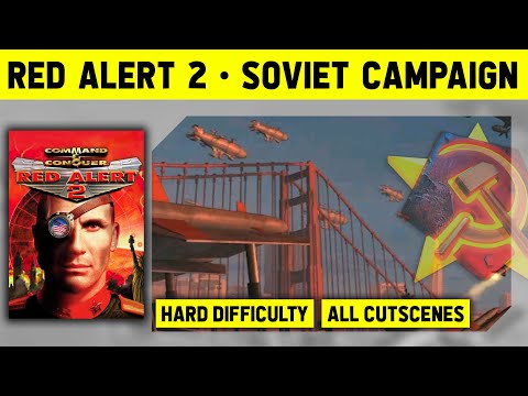 C&C Red Alert 2 - Soviet Campaign on Hard - No Commentary With Cutscenes [1080p]
