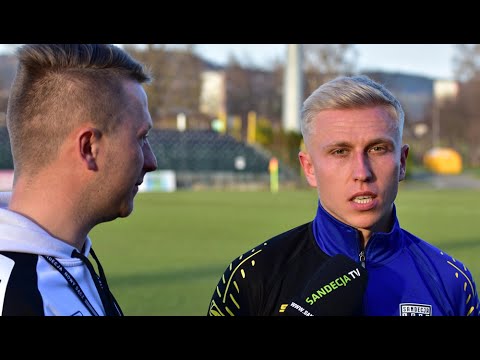 2021-04-10 Sandecja - Zagłębie Sosnowiec 2-1 (1-0), Dawid Błanik