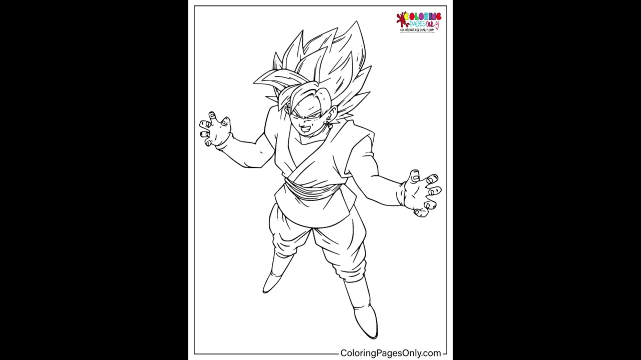 Free Printable Dragon Ball Z Coloring Pages #ColoringPagesOnly #Shorts #coloring #DragonBallZ