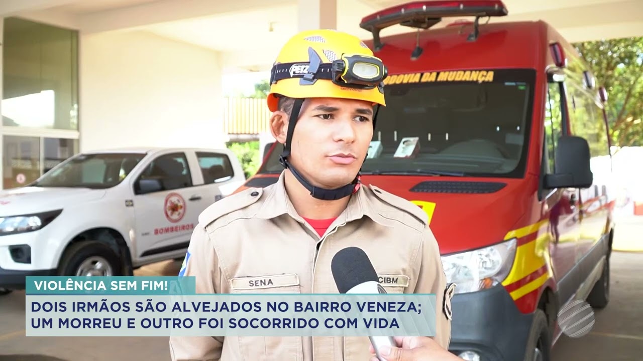 DOIS IRMÃOS SÃO ALVEJADOS NO BAIRRO VENEZA; UM MORREU E OUTRO FOI SOCORRIDO COM VIDA