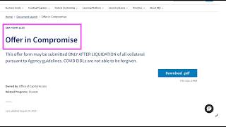 TOO MANY Business Owners are STILL MISGUIDED with EIDL Forgiveness