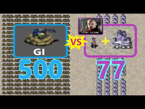 Deployed Gi's vs Yuri IFV's - Same Cost - Red Alert 2