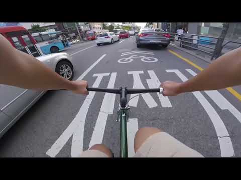[GOPRO POV] FIXEDGEAR RIDING IN SEOUL STREET!
