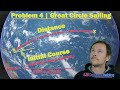 Great Circle Sailing Problem 4 Distance Initial Course
