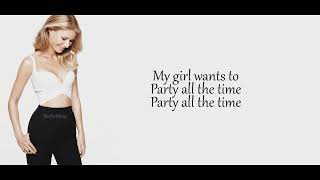 Glee - Party All The Time [LYRICS]