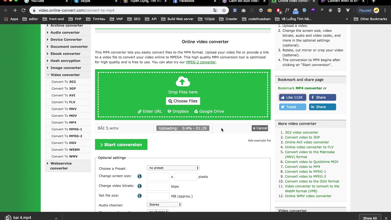 Convert Video san MP4