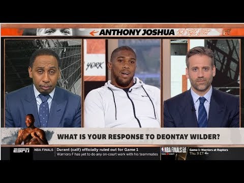 ESPN FIRST TAKE | Anthony Joshua DEBATE  What is your response to deontay wilder?