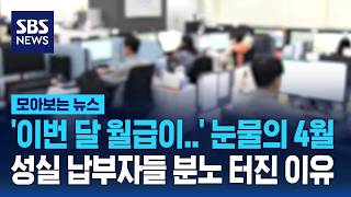 1천만 직장인들 '눈물의 건보료'..성실 납부자 분노 터진 이유 / SBS / 모아보는 뉴스