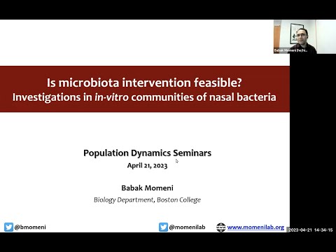 21/04/2023 Babak Momeni - Is microbiota intervention feasible?