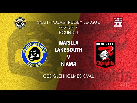 2019 Group 7 RL Round 4 - Warilla Lake South Gorillas v Kiama Knights