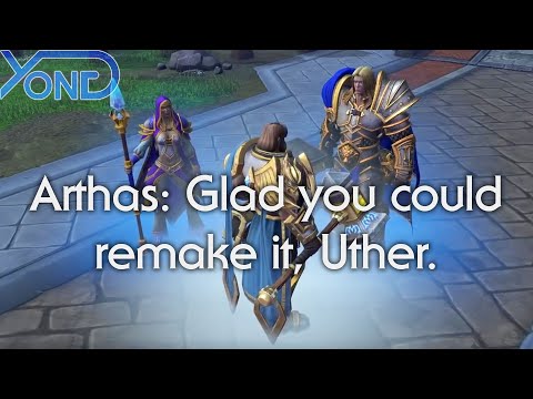 Arthas: Glad you could remake it, Uther. (Warcraft 3 Reforged, Blizzard)