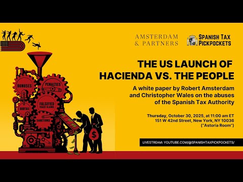 US Launch of "Hacienda vs. The People" - Robert Amsterdam Press Conference in NYC