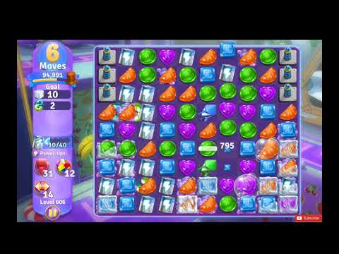 Wonka's World of Candy Level 606 NO BOOSTERS - A S GAMING ✔