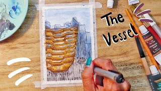 Studio Vlog -  Working on NYC Original postcards to sell on ETSY!!