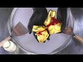Ice Cream Rolls Golden Lindt Chocolate Easter Rabbit Rolled Fried Ice Cream Delicious ASMR Food