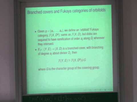 Nick Sheridan - Homological Mirror Symmetry for a Calabi Yau hypersurface in Projective Space