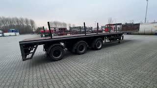 العربات نصف المقطورة عربة مقطورة مسطحة ES-GE 3.VOD-18-30.3.H.13 / 3x hydraulic steeringaxles / 2x extendable | صورة 4 - Autoline