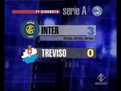 2005-06 (1a - 28-08-2005) INTER-Trevisio 3-0 [Adriano,Adriano,Adriano] Servizio Italia1