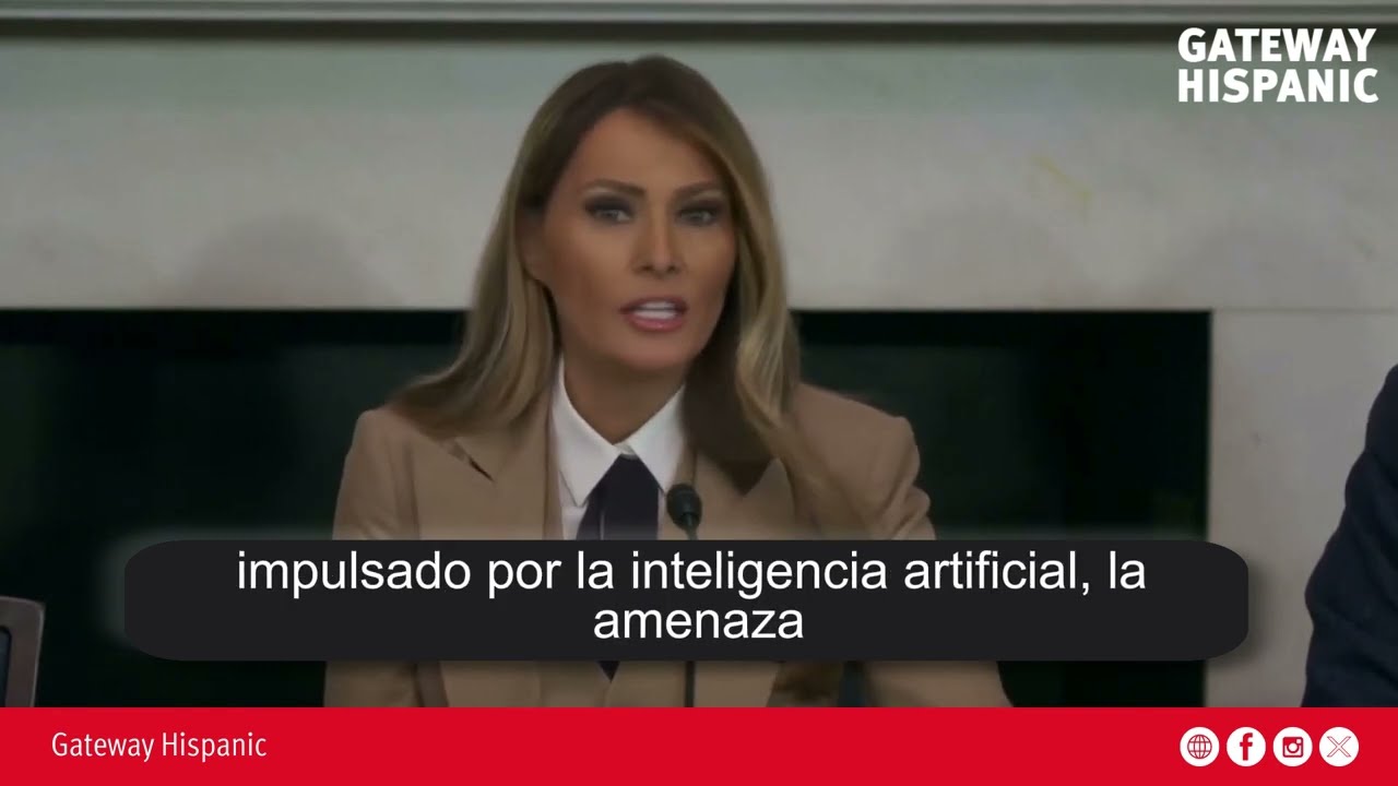 First Lady Melania Trump promotes the "Take It Down" Act