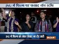 Students hold protest in JNU against screening of the film on 