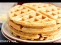 WAFFLE AMERICANO FOFINHO E CROCANTE RECEITA AMERICANA
