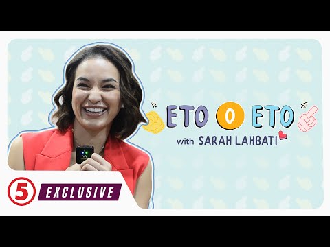 EXCLUSIVE Eto o Eto with Sarah Lahbati