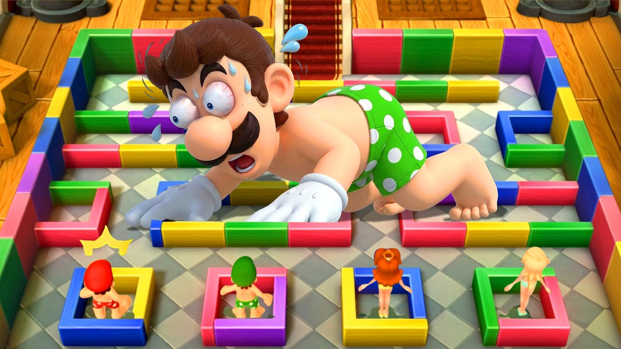 【マリオパーティ10】ミニゲームバトル！マリオ Vs ルイージ Vs デイジー Vs ロゼッタ