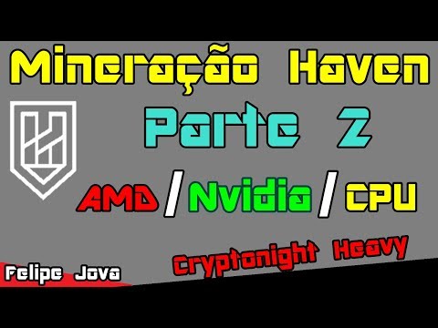 Mineração Haven Part 2 Mineiros AMD, Nvidia e CPU