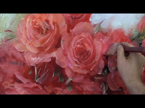 Как написать розы.How to paint roses.Oil painting by Oleg Buiko. Живопись маслом