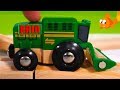 The GREEN MACHINE at Locomotive Farm! - Brio Toy Trains - Trains for kids - Videos for kids