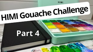 🎨 My progress so far 👀 HIMI Gouache Challenge part 4