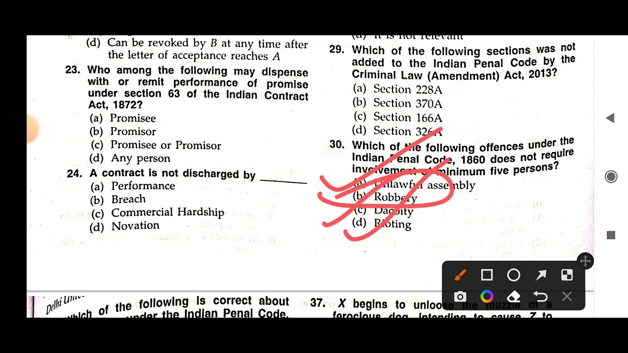 Watch video DU LL.M. Entrance Test 2021 (Solved Paper ) Now DU LL.M. Entrance Test 2021 (Solved Paper )